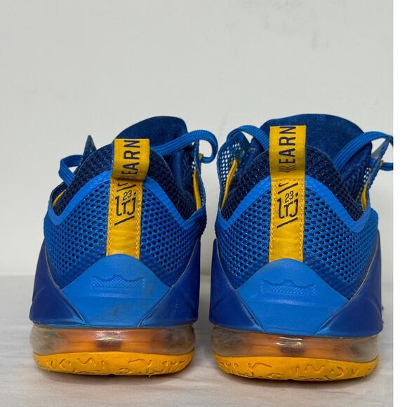 Nike LeBron 12 Low “Entourage” Blue/Yellow Sneakers Size Men’s 11.5 - Picture 7 of 10